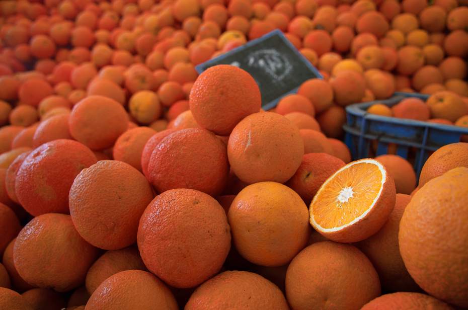  Pomarańcze Agadir Nikon D7000 AF-S Nikkor 70-200mm f/2.8G Maroko 0 owoc produkować valencia orange cytrus klementyna jedzenie mandarynka Pomarańczowy naturalna żywność