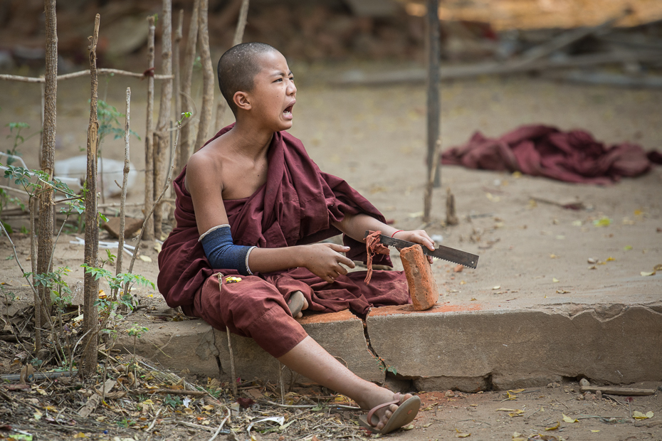  Mnich Ludzie Nikon D7100 AF-S Nikkor 70-200mm f/2.8G 0 Myanmar świątynia dziewczyna człowiek plemię