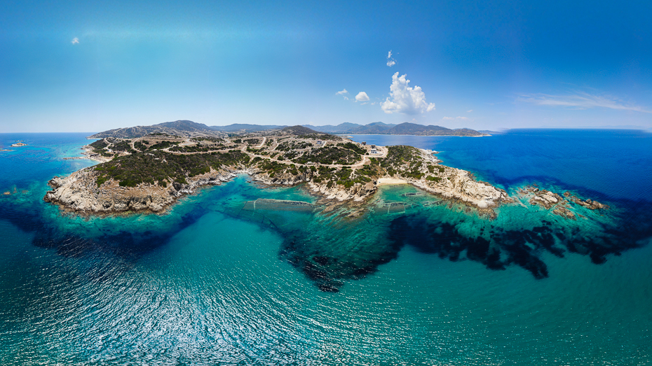  Chalkidiki 0 Grecja Mavic Air formy przybrzeżne i oceaniczne morze Fotografia lotnicza wysepka cypel archipelag niebo peleryna wyspa zasoby wodne