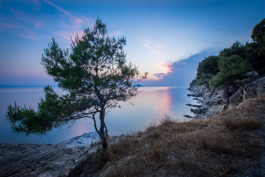  Zachód słońca 0 Grecja Nikon D7200 Sigma 10-20mm f/3.5 HSM Natura niebo drzewo woda odbicie ranek atmosfera Wybrzeże jezioro świt
