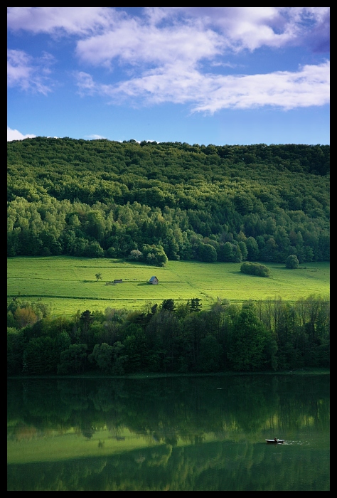  Zalew myczkowiecki Krajobraz zalew krajobraz Nikon D200 Micro-Nikkor 60mm f/2.8D Zielony niebo łąka Natura pole średniogórze Chmura ekosystem pastwisko wegetacja