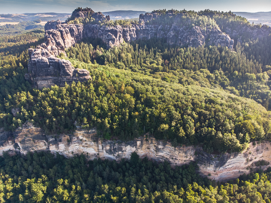  Saska Szwajcaria Krajobraz Mavic Air pustynia wegetacja drzewo Góra rezerwat przyrody krzewy skała skarpa Park Narodowy liść