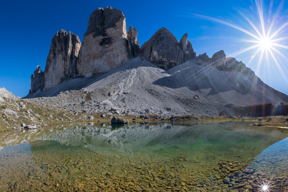  Tre Cime Lavaredo 0 Dolomity Nikon D7200 Sigma 10-20mm f/3.5 HSM Natura górzyste formy terenu Góra pustynia niebo pasmo górskie odbicie zamontuj scenerię skała Alpy
