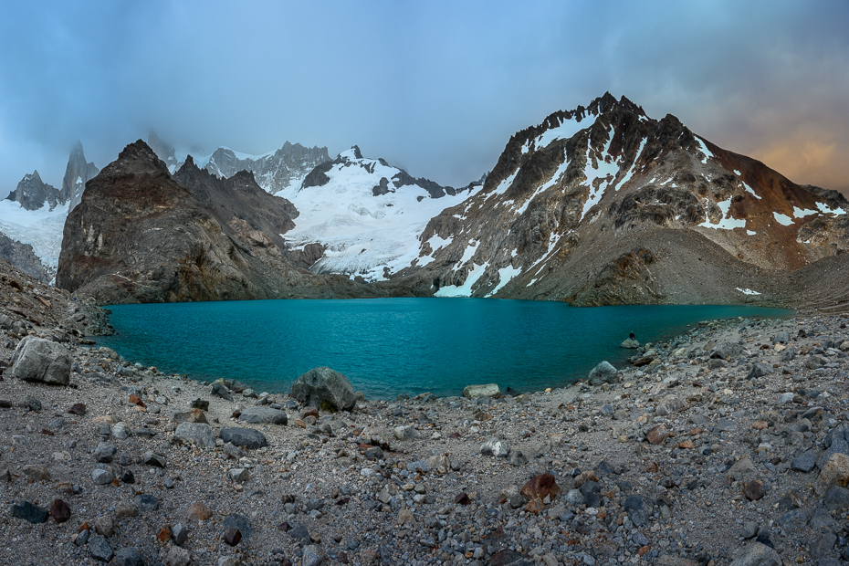  Lago los Tres Argentyna Nikon Nikkor 24-70mm f/4 0 Patagonia górzyste formy terenu Góra Tarn Jezioro polodowcowe jezioro pustynia jezioro kraterowe pasmo górskie turkus niebo