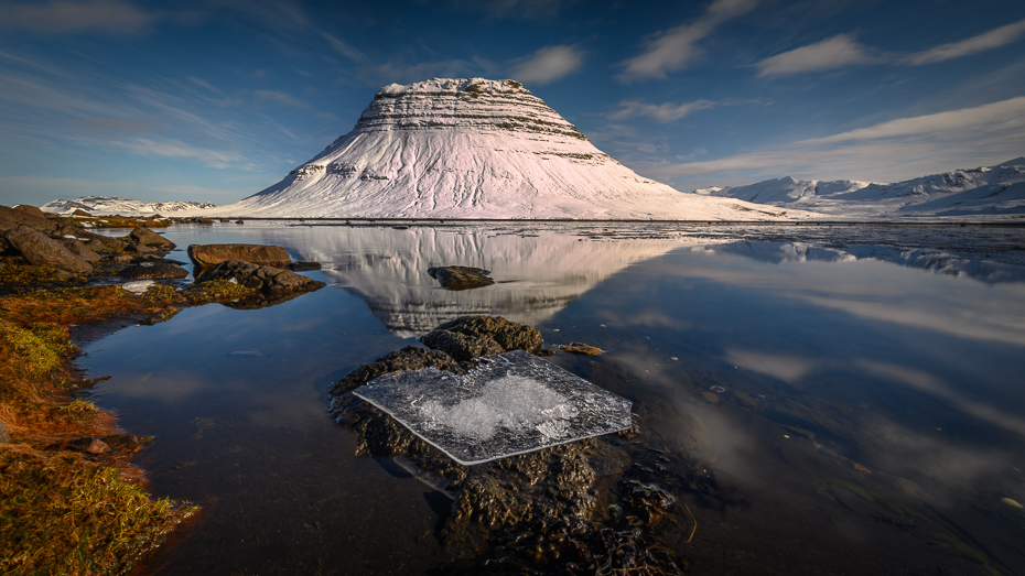  Kirkjufell 0 Islandia Nikon Nikkor 24-70mm f/4 odbicie Natura niebo Góra górzyste formy terenu Naturalny krajobraz stratowulkan woda Chmura jezioro