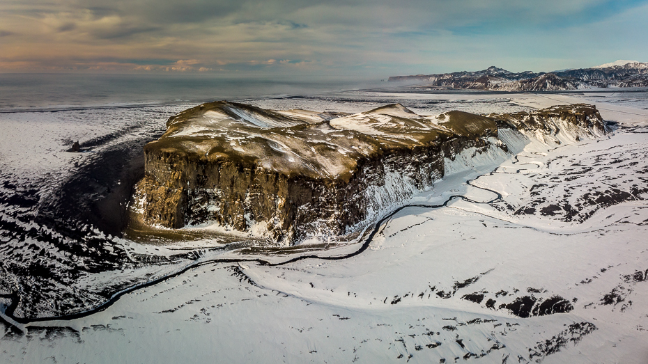  Islandia 0 Nikon Nikkor 24-70mm f/4 zimowy Naturalny krajobraz niebo zjawisko geologiczne zamrażanie skała śnieg lód Góra geologia