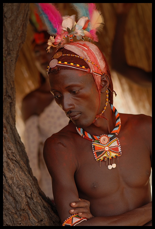  Samburu Ludzie ludzie Nikon D200 AF-S Micro-Nikkor 105mm f/2.8G IF-ED Kenia 0 plemię tradycja świątynia człowiek dziewczyna brzuch