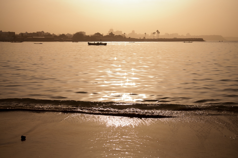  Wybrzeże Dakaru Senegal Nikon D300 AF-S Zoom-Nikkor 17-55mm f/2.8G IF-ED Budapeszt Bamako 0 woda odbicie morze zbiornik wodny horyzont niebo spokojna zachód słońca rzeka