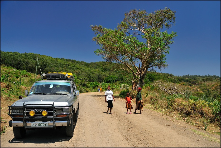  Nasz samochód Dorze drugiej strony obiektywu Nikon D300 AF-S Zoom-Nikkor 18-70mm f/3.5-4.5G IF-ED Etiopia 0 Droga Natura drzewo roślina roślina drzewiasta pojazd niebo transport infrastruktura