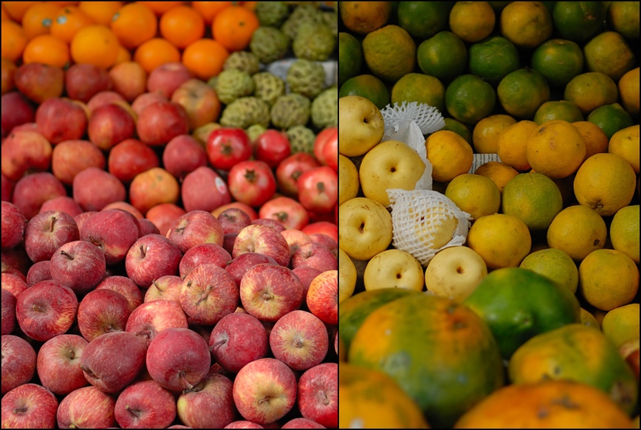  Stragan owocami Indie 0 Nikon D200 Zoom-Nikkor 80-200mm f/2.8D naturalna żywność produkować owoc lokalne jedzenie jedzenie warzywo jedzenie wegetariańskie jabłko cytrus Pomarańczowy