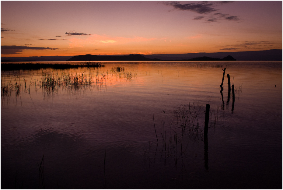  Jezioro Baringo rankiem Krajobraz Nikon D200 AF-S Zoom-Nikkor 17-55mm f/2.8G IF-ED Kenia 0 woda odbicie niebo zachód słońca horyzont spokojna mokradło zmierzch wschód słońca świt