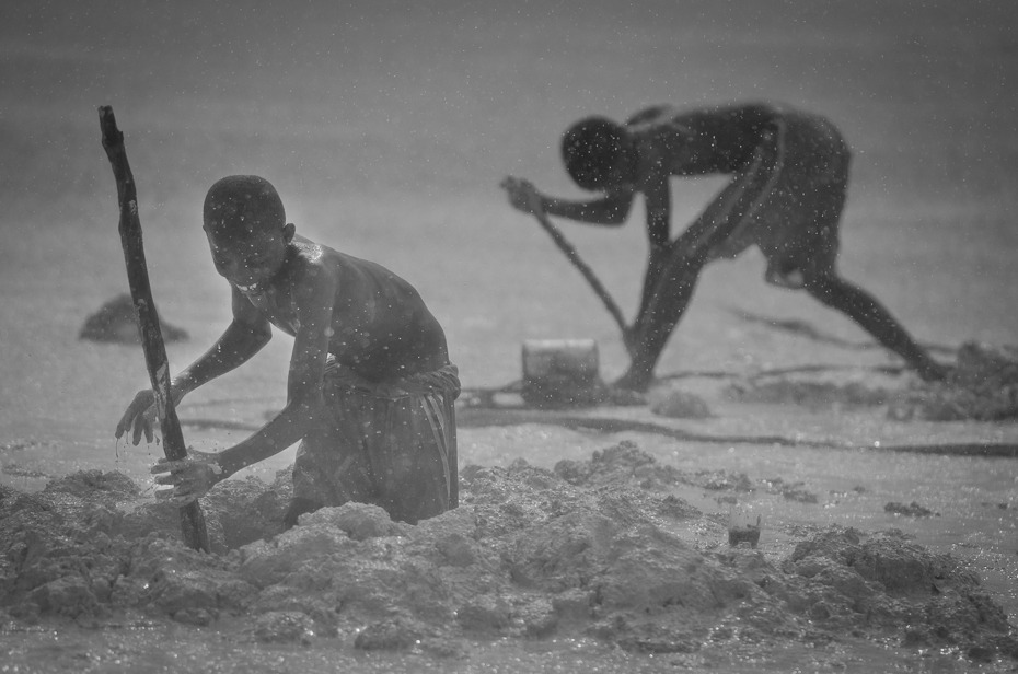  Kopanie dziur Ludzie Nikon D7000 AF-S Nikkor 70-200mm f/2.8G Zanzibar 0 czarny fotografia czarny i biały fotografia monochromatyczna woda monochromia drzewo piasek zbiory fotografii