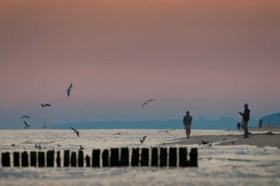  Mrzeżyno Krajobraz Nikon D300 Sigma APO 500mm f/4.5 DG/HSM morze niebo zbiornik wodny horyzont Wybrzeże woda ocean plaża fala ranek