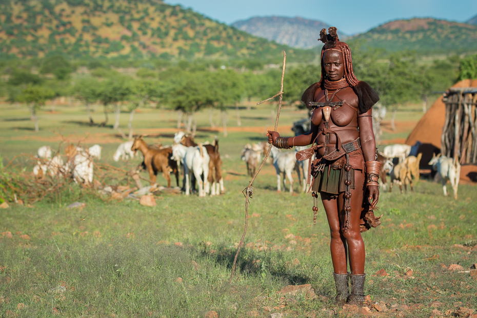  Wioska Himba Nikon D7100 Sigma 10-20mm f/3.5 HSM Namibia 0 stado obszar wiejski pastwisko łąka trawa bydło takie jak ssak ecoregion herder step pole