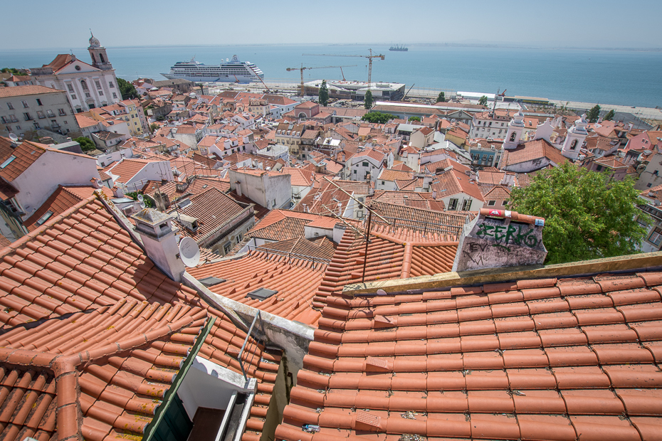  Panorama miasta Lizbona Nikon D7200 Sigma 10-20mm f/3.5 HSM Portugalia 0 dach miasto struktura zewnętrzna dzielnica niebo Miasto nieruchomość dom historyczna Strona fasada