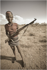 Etiopczyk z bronią