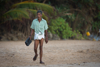 Lankijczyk na plaży